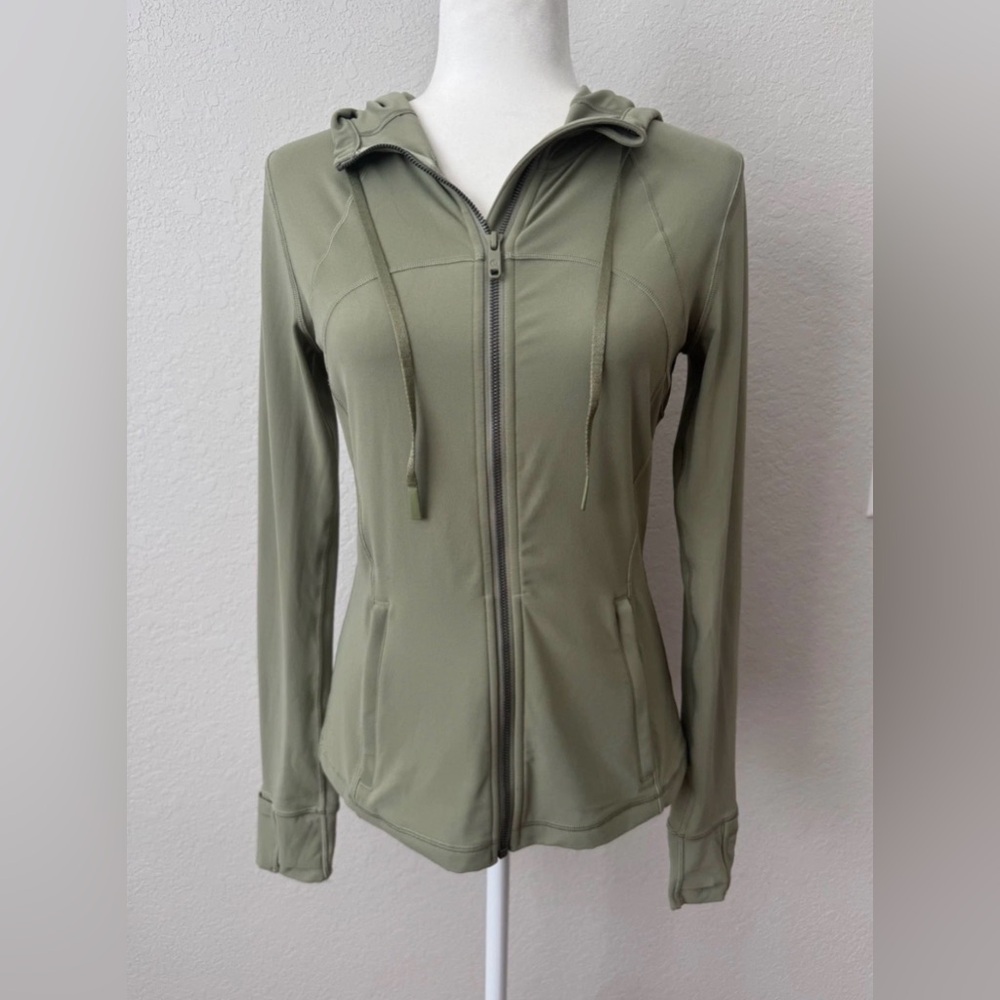 Lululemon Hooded Define Jacket Nulu Rosemary Green Women's Size 8 W4BPES L
